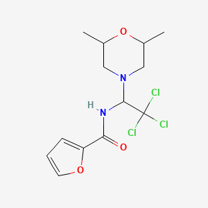 N-[2,2,2-trichloro-1-(2,6-dimethylmorpholin-4-yl)ethyl]furan-2-carboxamide