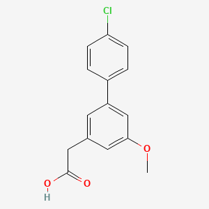 B1222172 2-[3-(4-Chlorophenyl)-5-methoxyphenyl]acetic acid CAS No. 51028-89-8