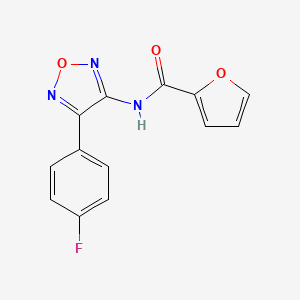 N-[4-(4-fluorophenyl)-1,2,5-oxadiazol-3-yl]furan-2-carboxamide