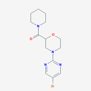 4-(5-Bromopyrimidin-2-yl)-2-(piperidine-1-carbonyl)morpholine