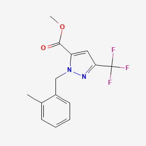 Methyl 1-(2-methylbenzyl)-3-(trifluoromethyl)-1H-pyrazole-5-carboxylate