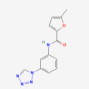 molecular formula C13H11N5O2 B12221800 5-methyl-N-[3-(1H-tetrazol-1-yl)phenyl]furan-2-carboxamide 