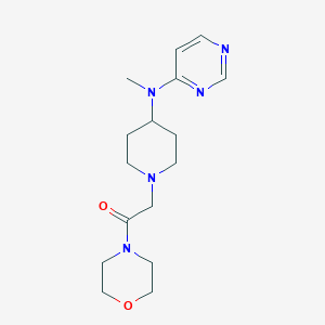 2-{4-[Methyl(pyrimidin-4-yl)amino]piperidin-1-yl}-1-(morpholin-4-yl)ethan-1-one