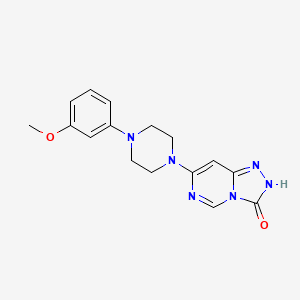 molecular formula C16H18N6O2 B12221871 7-[4-(3-methoxyphenyl)piperazin-1-yl][1,2,4]triazolo[4,3-c]pyrimidin-3(2H)-one 