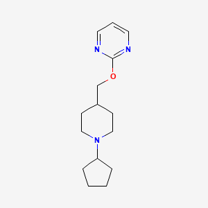 2-[(1-Cyclopentylpiperidin-4-yl)methoxy]pyrimidine