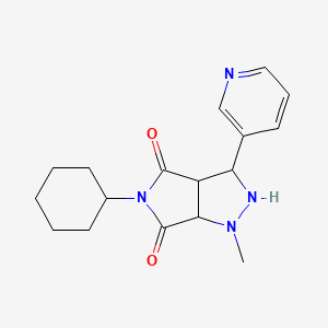 5-cyclohexyl-1-methyl-3-(pyridin-3-yl)tetrahydropyrrolo[3,4-c]pyrazole-4,6(1H,5H)-dione