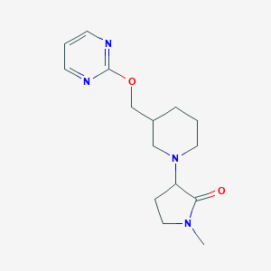 1-Methyl-3-{3-[(pyrimidin-2-yloxy)methyl]piperidin-1-yl}pyrrolidin-2-one