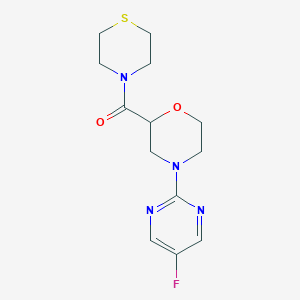 4-(5-Fluoropyrimidin-2-yl)-2-(thiomorpholine-4-carbonyl)morpholine