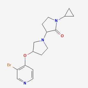 3-[(3-Bromopyridin-4-yl)oxy]-1'-cyclopropyl-[1,3'-bipyrrolidine]-2'-one