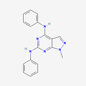 1-Methyl-n,n'-diphenyl-1h-pyrazolo[3,4-d]pyrimidine-4,6-diamine