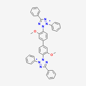 molecular formula C40H32N8O2+2 B1222193 Tetrazolium blue(2+) 