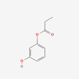 molecular formula C9H10O3 B1222194 3-Hydroxyphenyl propanoate CAS No. 7402-17-7