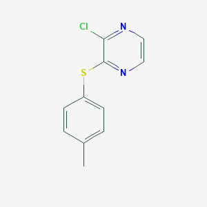 molecular formula C11H9ClN2S B12221944 2-Chloro-3-p-tolylsulfanyl-pyrazine 