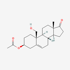 molecular formula C21H30O4 B1222195 3beta-Acetoxy-19-hydroxyandrost-5-en-17-one CAS No. 2857-42-3