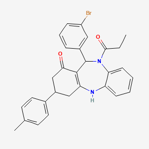 molecular formula C29H27BrN2O2 B12221960 C29H27BrN2O2 