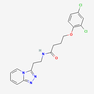 4-(2,4-dichlorophenoxy)-N-[2-([1,2,4]triazolo[4,3-a]pyridin-3-yl)ethyl]butanamide