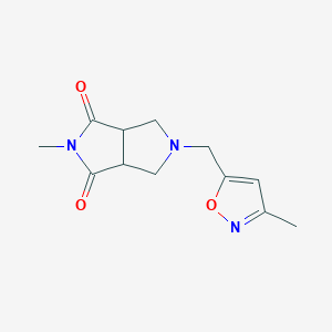 2-Methyl-5-[(3-methyl-1,2-oxazol-5-yl)methyl]-octahydropyrrolo[3,4-c]pyrrole-1,3-dione