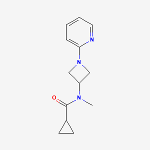 N-methyl-N-[1-(pyridin-2-yl)azetidin-3-yl]cyclopropanecarboxamide