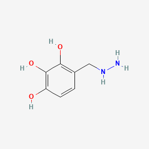 molecular formula C7H10N2O3 B1222201 2,3,4-Trihydroxybenzylhydrazine CAS No. 3614-72-0