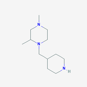 2,4-Dimethyl-1-[(piperidin-4-yl)methyl]piperazine