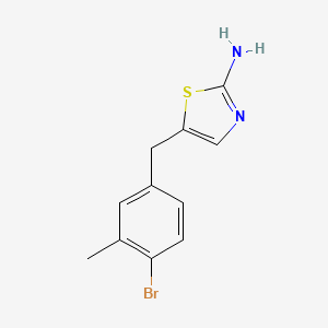 5-(4-Bromo-3-methylbenzyl)-1,3-thiazol-2-amine