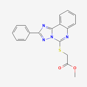 Methyl [(2-phenyl[1,2,4]triazolo[1,5-c]quinazolin-5-yl)sulfanyl]acetate