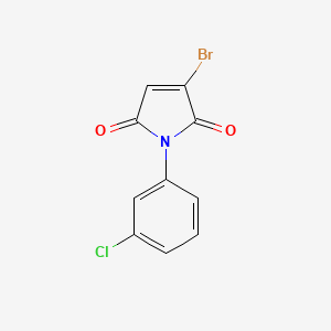 molecular formula C10H5BrClNO2 B12222046 3-bromo-1-(3-chlorophenyl)-1H-pyrrole-2,5-dione CAS No. 72000-69-2