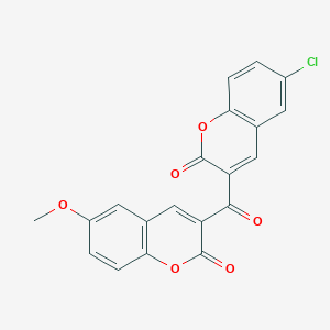 3-(6-Chloro-2-oxochromene-3-carbonyl)-6-methoxychromen-2-one