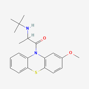 10H-Phenothiazine, 10-(2-((1,1-dimethylethyl)amino)-1-oxopropyl)-2-methoxy-