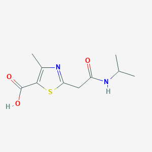 4-methyl-2-[2-oxo-2-(propan-2-ylamino)ethyl]-1,3-thiazole-5-carboxylic acid