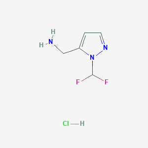 [1-(difluoromethyl)-1H-pyrazol-5-yl]methylamine