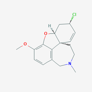 B122221 (1S,12S,14S)-14-Chloro-9-methoxy-4-methyl-11-oxa-4-azatetracyclo[8.6.1.01,12.06,17]heptadeca-6(17),7,9,15-tetraene CAS No. 146274-40-0