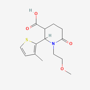 (2S,3S)-1-(2-methoxyethyl)-2-(3-methylthiophen-2-yl)-6-oxopiperidine-3-carboxylic acid