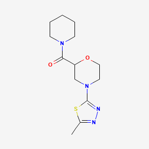 4-(5-Methyl-1,3,4-thiadiazol-2-yl)-2-(piperidine-1-carbonyl)morpholine