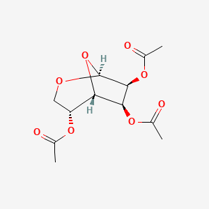 molecular formula C12H16O8 B1222212 2,3,5-Tri-O-acetyl-1,6-anhydromannofuranose CAS No. 31880-34-9