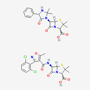molecular formula C38H40Cl2N6O9S2 B1222213 Versaclox CAS No. 37368-26-6