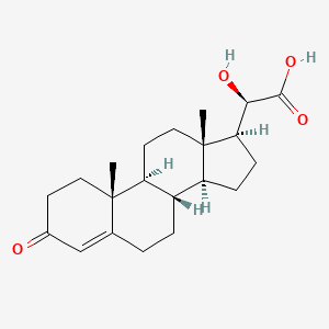 molecular formula C21H30O4 B1222214 20-Hydroxy-3-keto-4-pregnen-21-oic acid CAS No. 2681-56-3