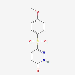 6-[(4-methoxyphenyl)sulfonyl]pyridazin-3(2H)-one