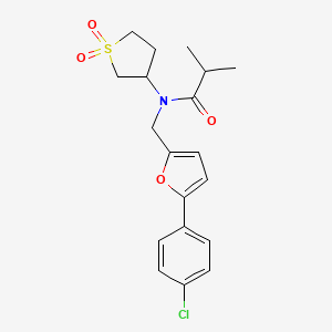 N-{[5-(4-chlorophenyl)furan-2-yl]methyl}-N-(1,1-dioxidotetrahydrothiophen-3-yl)-2-methylpropanamide