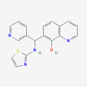 7-[3-Pyridyl(1,3-thiazol-2-ylamino)methyl]quinolin-8-ol