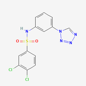 3,4-dichloro-N-[3-(1H-tetrazol-1-yl)phenyl]benzenesulfonamide