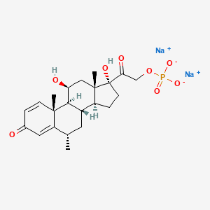 molecular formula C22H29Na2O8P B1222221 Methylprednisolone sodium phosphate CAS No. 5015-36-1