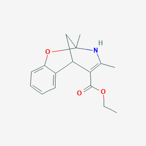 ethyl (2{S},6{S})-2,4-dimethyl-3,6-dihydro-2{H}-2,6-methano-1,3-benzoxazocine-5-carboxylate