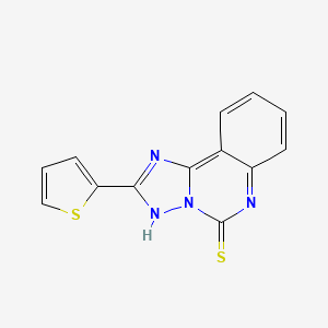 2-(Thiophen-2-yl)-[1,2,4]triazolo[1,5-c]quinazoline-5-thiol