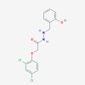 molecular formula C15H14Cl2N2O3 B12222335 2-(2,4-dichlorophenoxy)-N'-(2-hydroxybenzyl)acetohydrazide 