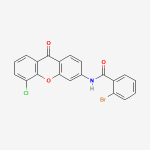 2-bromo-N-(5-chloro-9-oxo-9H-xanthen-3-yl)benzamide