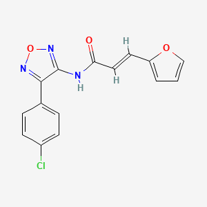 (2E)-N-[4-(4-chlorophenyl)-1,2,5-oxadiazol-3-yl]-3-(furan-2-yl)prop-2-enamide