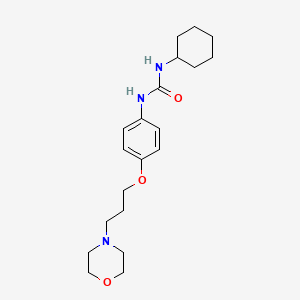 molecular formula C20H31N3O3 B12222361 1-Cyclohexyl-3-(4-(3-morpholinopropoxy)phenyl)urea 