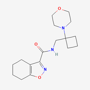 N-{[1-(morpholin-4-yl)cyclobutyl]methyl}-4,5,6,7-tetrahydro-1,2-benzoxazole-3-carboxamide