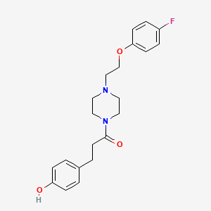 1-Propanone, 1-[4-[2-(4-fluorophenoxy)ethyl]-1-piperazinyl]-3-(4-hydroxyphenyl)-